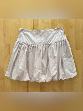 American Eagle Light Pink Bubble Cotton Mini Skirt